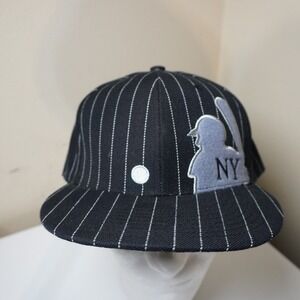 New York Yankees Pinstripe Baseball Cap Fitted Size 8 Team Original